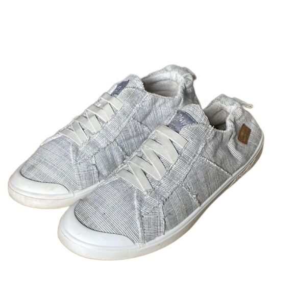 Blowfish Malibu Superfoam Grey/White Designed Low Top Sneakers (Size: 6) - Picture 1 of 13